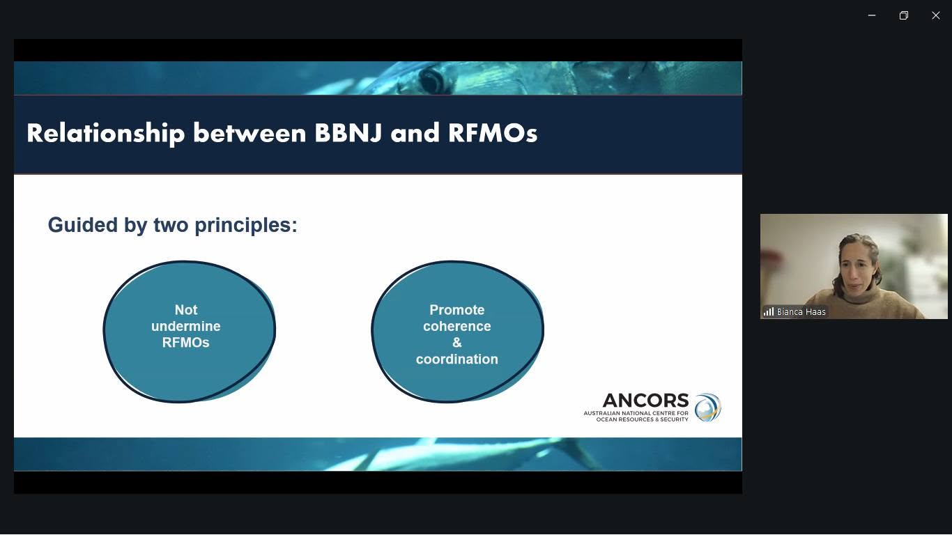 Webinar on Implementing BBNJ Agreement in the SWIO region 